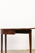 Load image into Gallery viewer, Georgian Mahogany Inlay Demilune Card Table

