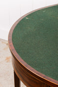 Load image into Gallery viewer, Georgian Mahogany Inlay Demilune Card Table
