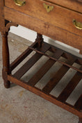 Load image into Gallery viewer, 19th Century English Oak Dresser Base / Server with Bottom Slats + 3-Drawers
