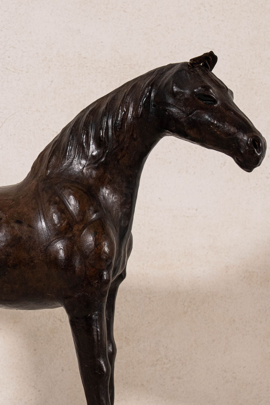 Vintage Leather Model of Horse (c. 1930)