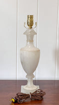 Load image into Gallery viewer, Vintage Italian Alabaster Lamp with Scalloped Crown (No. 6)
