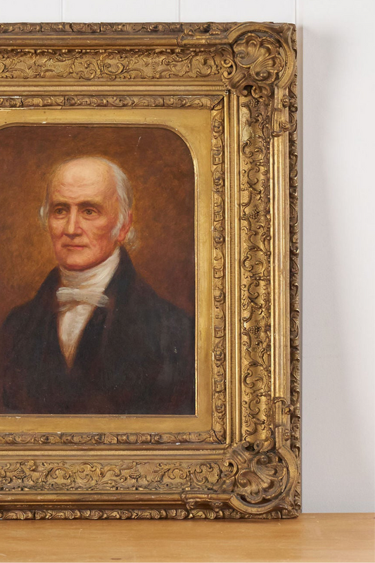 19th Century Oil on Canvas Portrait of An English Cotton Mill Owner C.1810