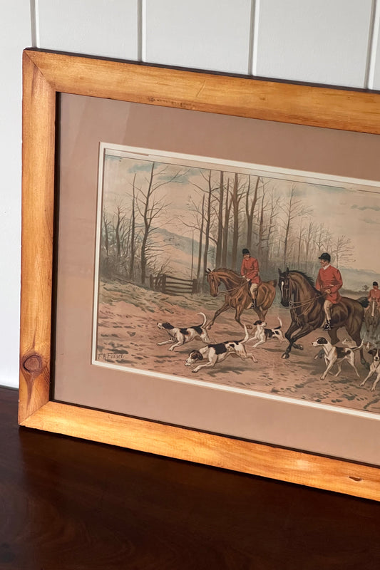 “On The Way To The Meet” F.A Fraser signed Print
