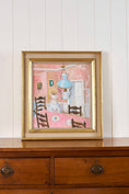 Load image into Gallery viewer, Signed by John Pawle (British 1915-2010) 'The Dining Room' Original Oil On Canvas | Gilt Wood + Linen Frame
