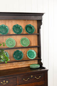 Load image into Gallery viewer, 18th Century Oak Buffet + Plate Rack with Scalloped Detailing (c. 1770)
