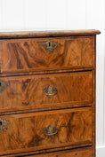 Load image into Gallery viewer, 18th Century Burl Walnut Chest of Drawers on Bun Feet (c. 1760)
