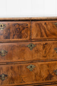 Load image into Gallery viewer, 18th Century Burl Walnut Chest of Drawers on Bun Feet (c. 1760)
