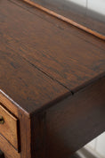 Load image into Gallery viewer, 19th Century English Oak Dresser Base / Server with Bottom Slats + 3-Drawers
