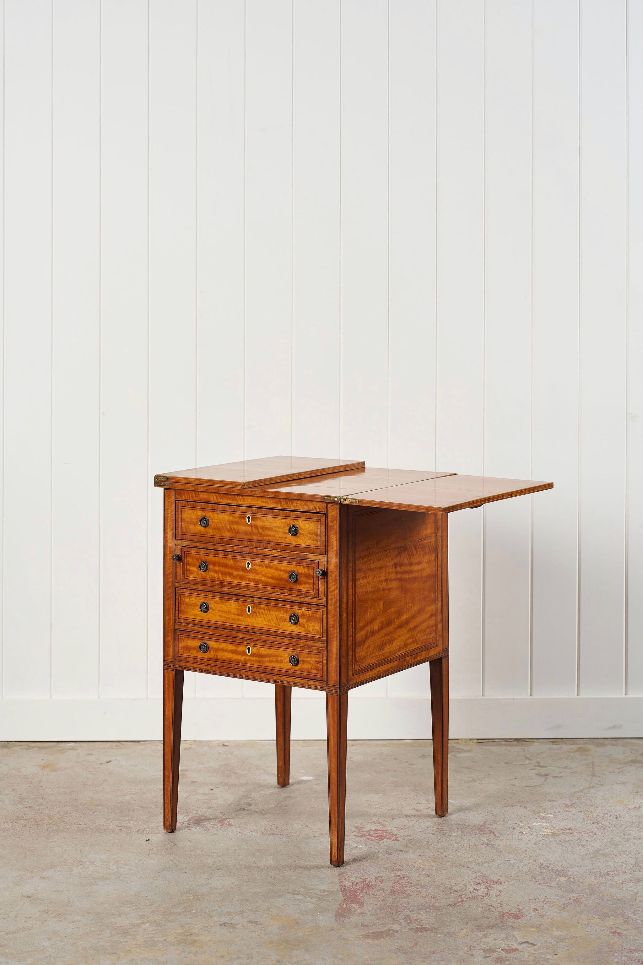 Early 19th Century Mahogany Inlaid Writing Cabinet