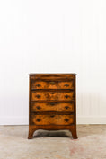 Load image into Gallery viewer, Antique English Burl Bachelor’s Chest with Serpentine Front
