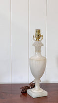 Load image into Gallery viewer, Vintage Italian Alabaster Lamp with Scalloped Crown (No. 6)
