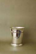 Load image into Gallery viewer, Vintage English Silver Plate Ice/Wine Bucket with Brass Rope Detail
