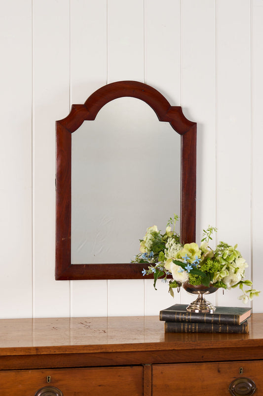 Vintage Arched Wooden Mirror