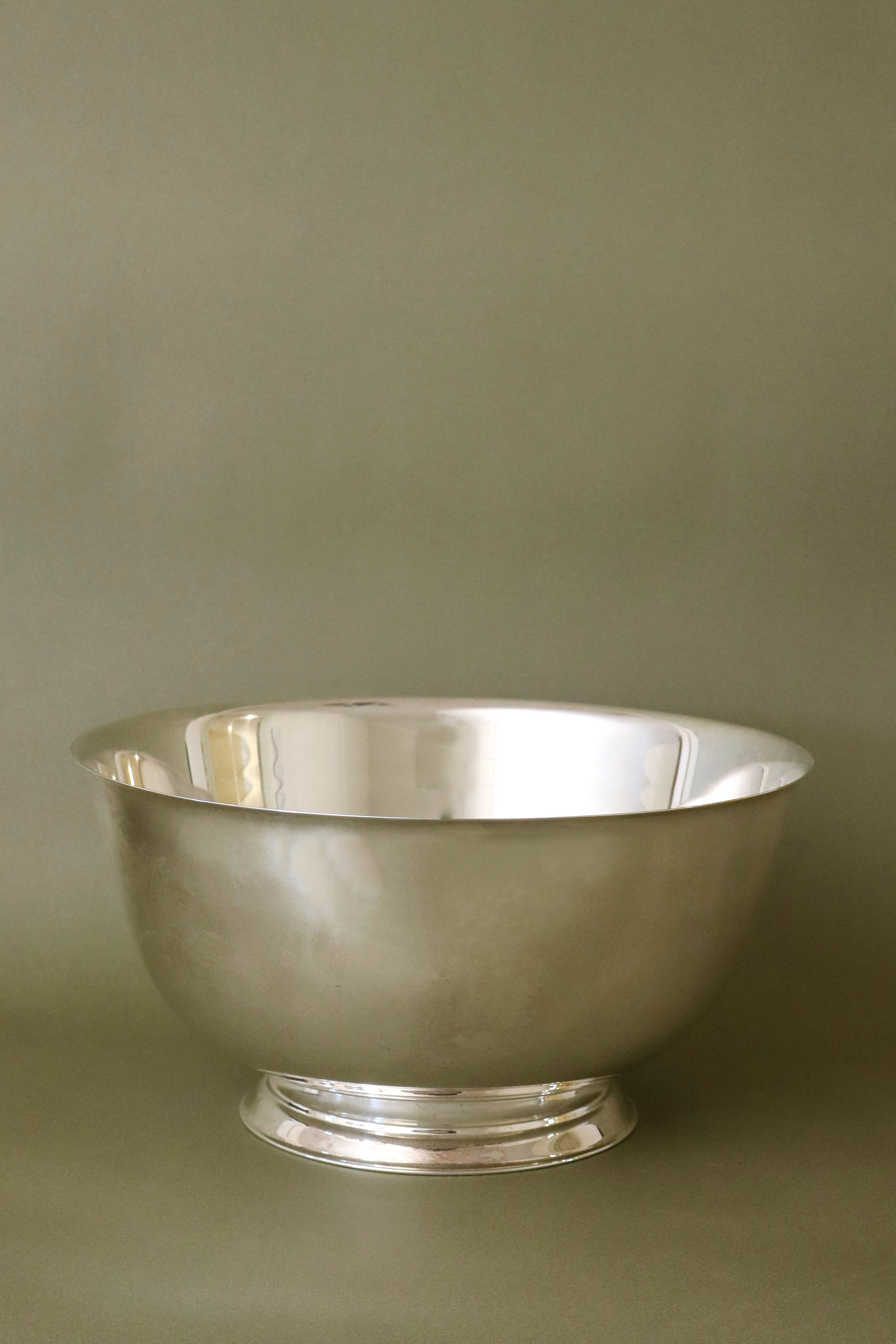 Large Silver Plated Copper Punch Bowl (Mappin & Webb, England c. 1920)