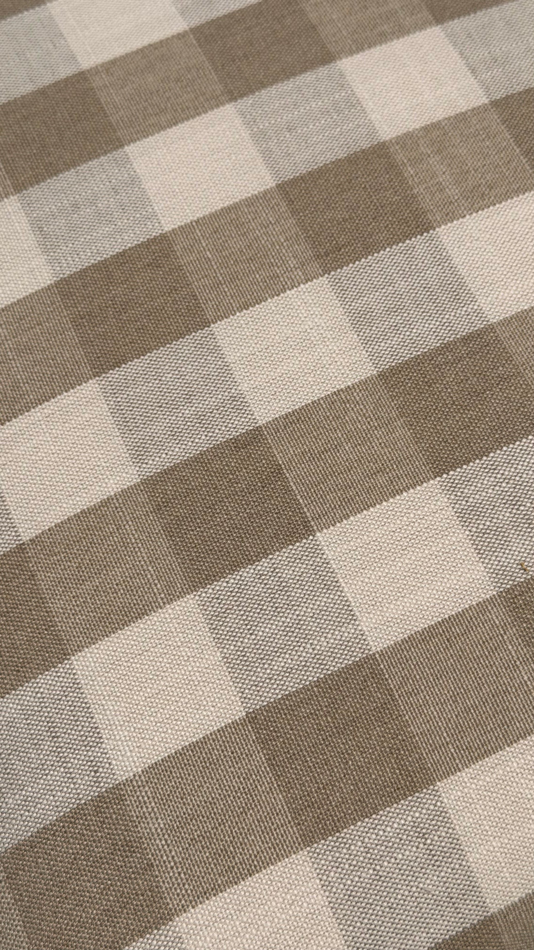 SET of 8 | Walnut Queen Anne Style Dining Chairs (c. 1930) with Newly Upholstered Gingham Cushions