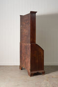 Load image into Gallery viewer, Early 19th Century Astral Glazed Burl Mahogany Bureau Bookcase
