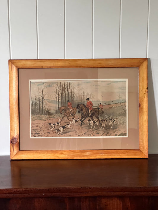 “On The Way To The Meet” F.A Fraser signed Print