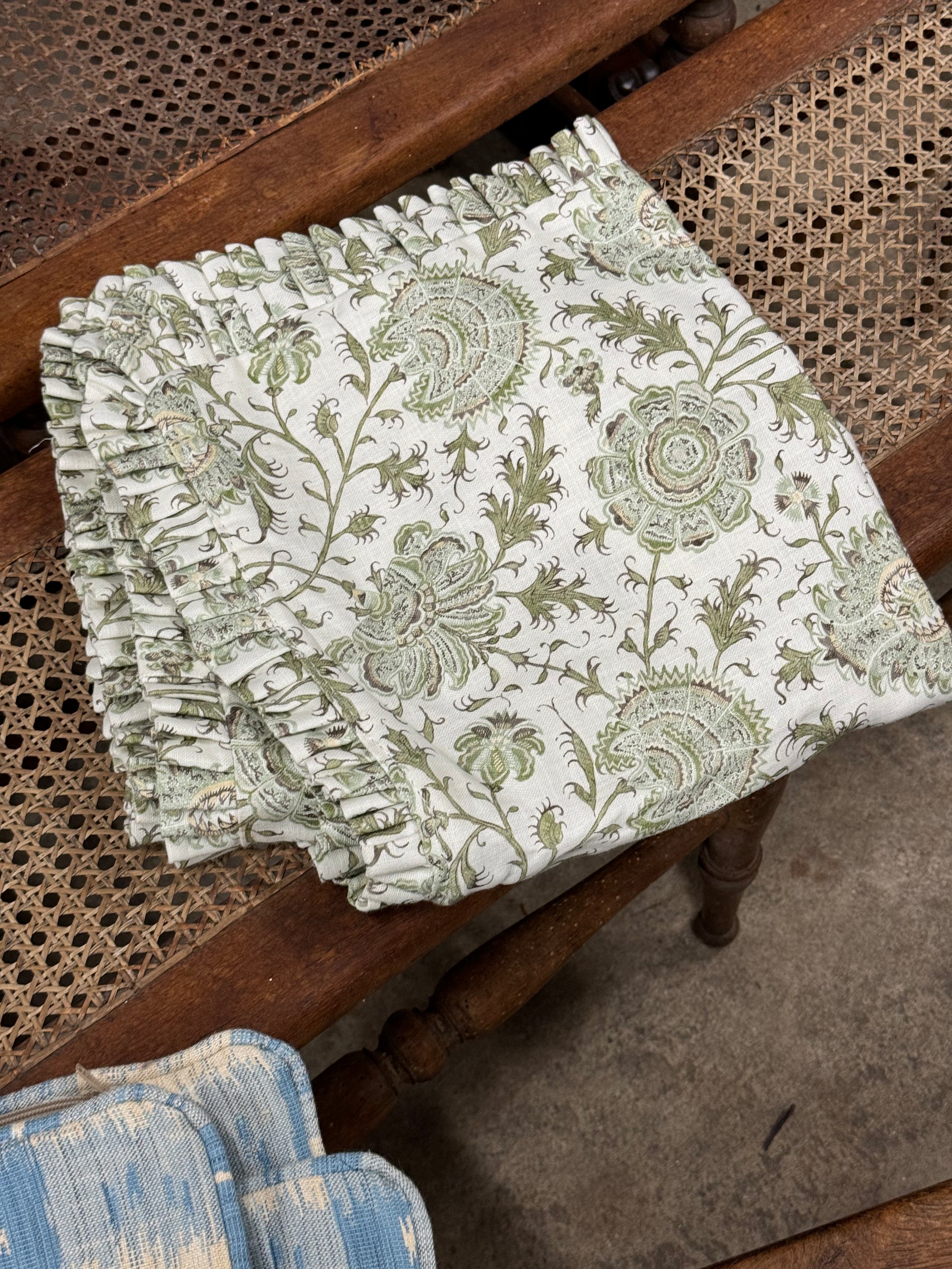 PAIR of Lee Jofa with Ruffle Edge Pillows