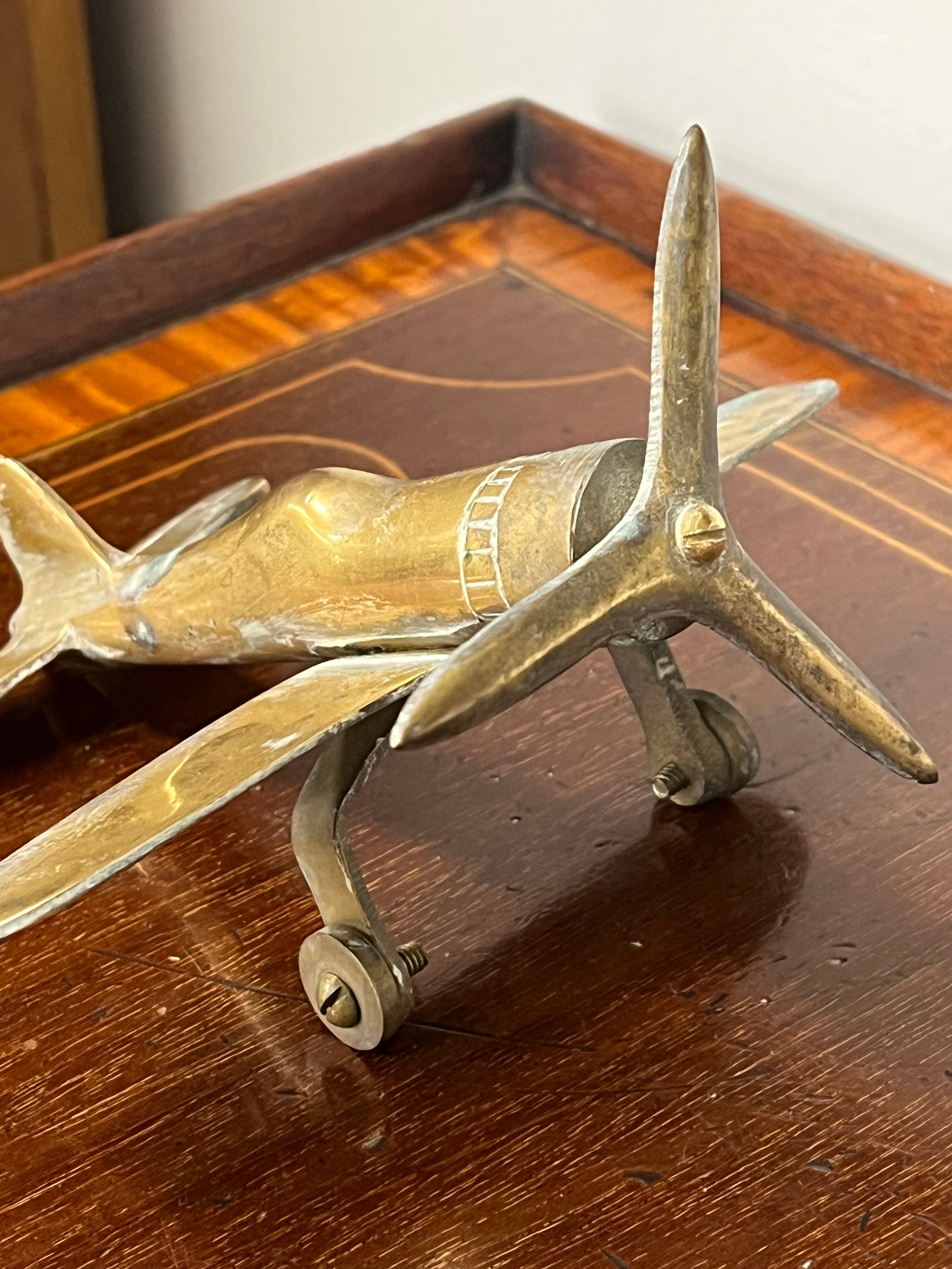 Vintage Brass Plane