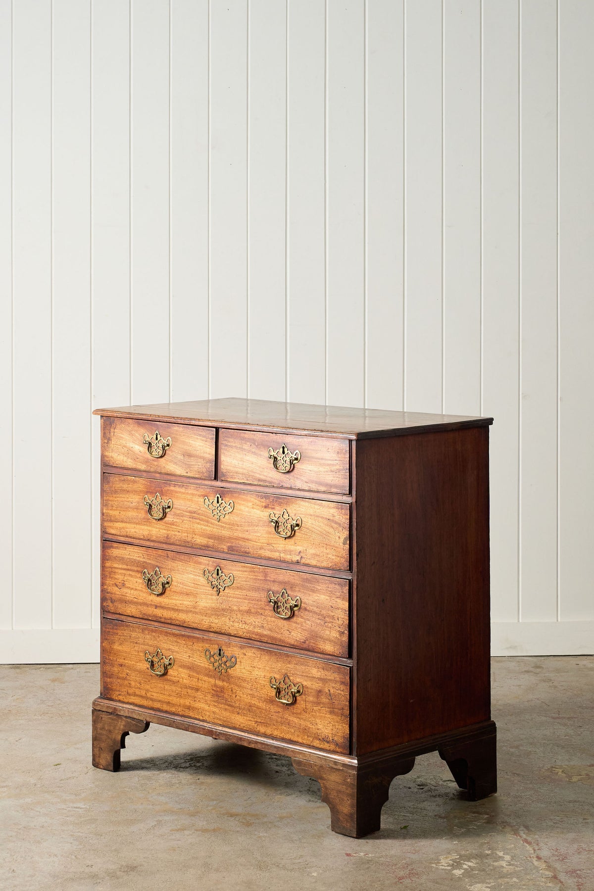 18th Century Mahogany Two over Three Chest (c. 1760)