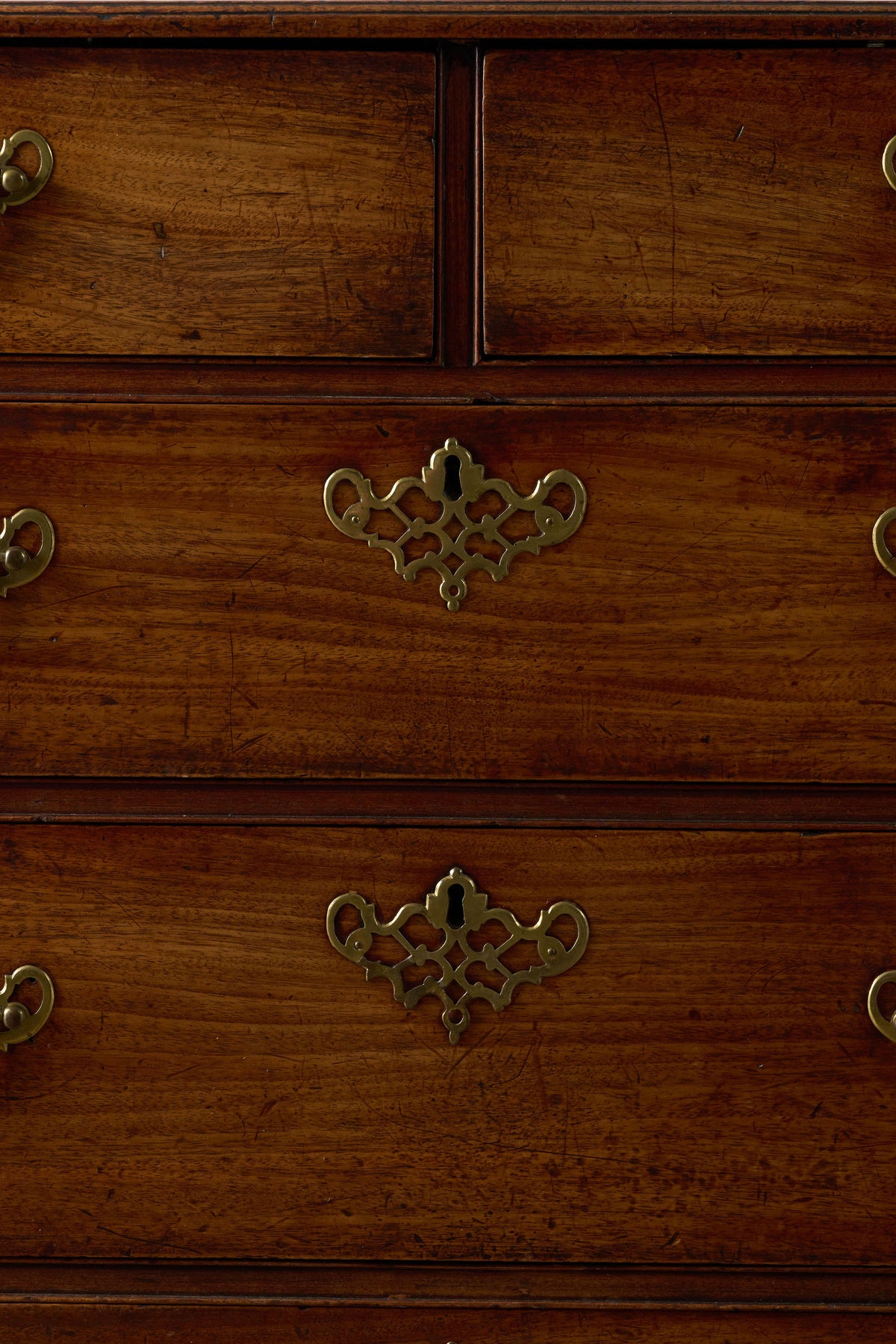 18th Century Mahogany Two over Three Chest (c. 1760)