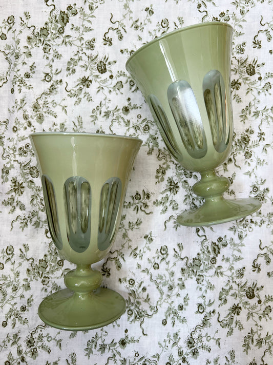 Sage Tulip Glasses (SET of 2)