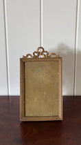 Load image into Gallery viewer, Large Antique Brass Frame with Bow | Tabletop
