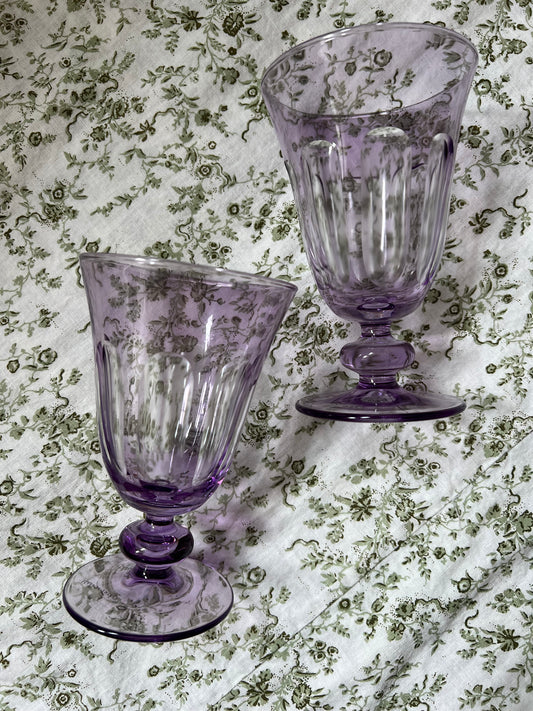Lilac Translucent Tulip Glasses (SET OF 2)