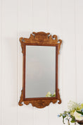 Load image into Gallery viewer, 19th Century Burl Chippendale Mirror
