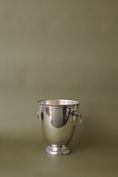 Load image into Gallery viewer, Vintage French Silver Plate Ice/Wine Bucket with Side Handles + Beading
