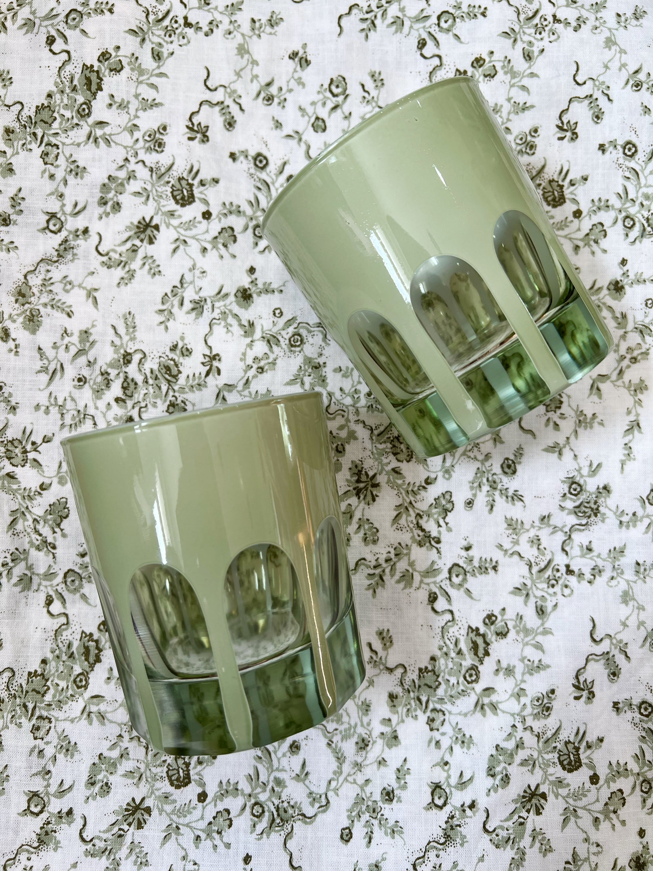 Sage Green Lowballs (SET of 2)