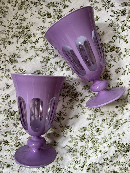 Lilac Tulip Glasses (SET OF 2)