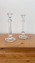 Load image into Gallery viewer, Vintage Crystal Candlesticks PAIR
