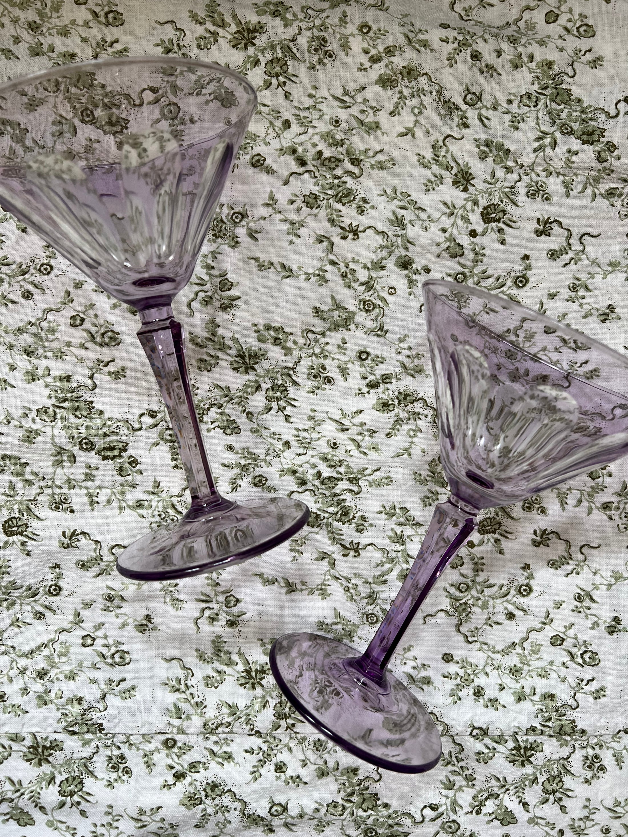 Lilac Translucent Martini Glass (SET OF 2)