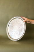 Load image into Gallery viewer, English Silver Plate on Copper Round 14.5”Tray with Pierced Rim
