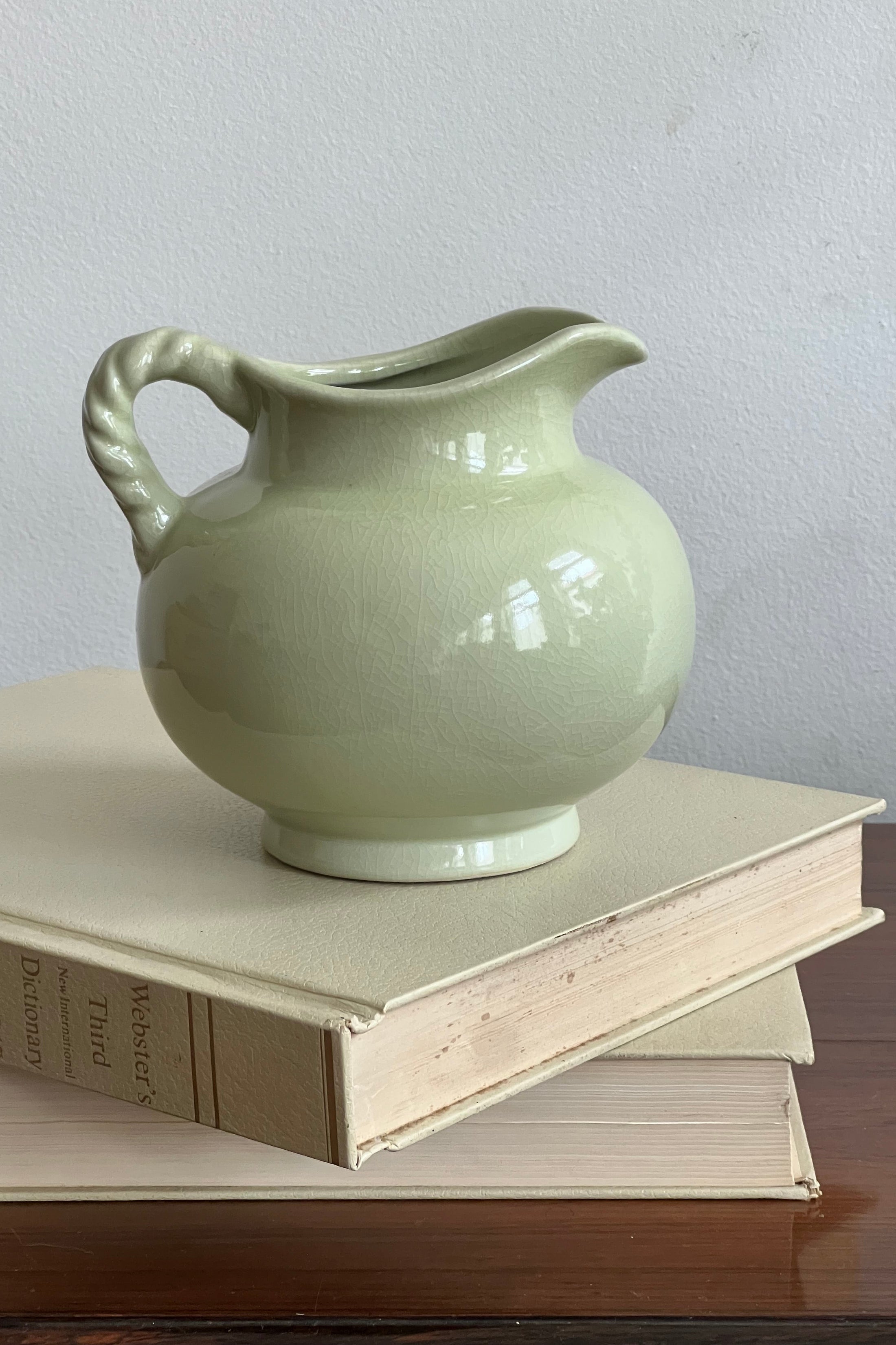 Pale Celadon Green Pitcher