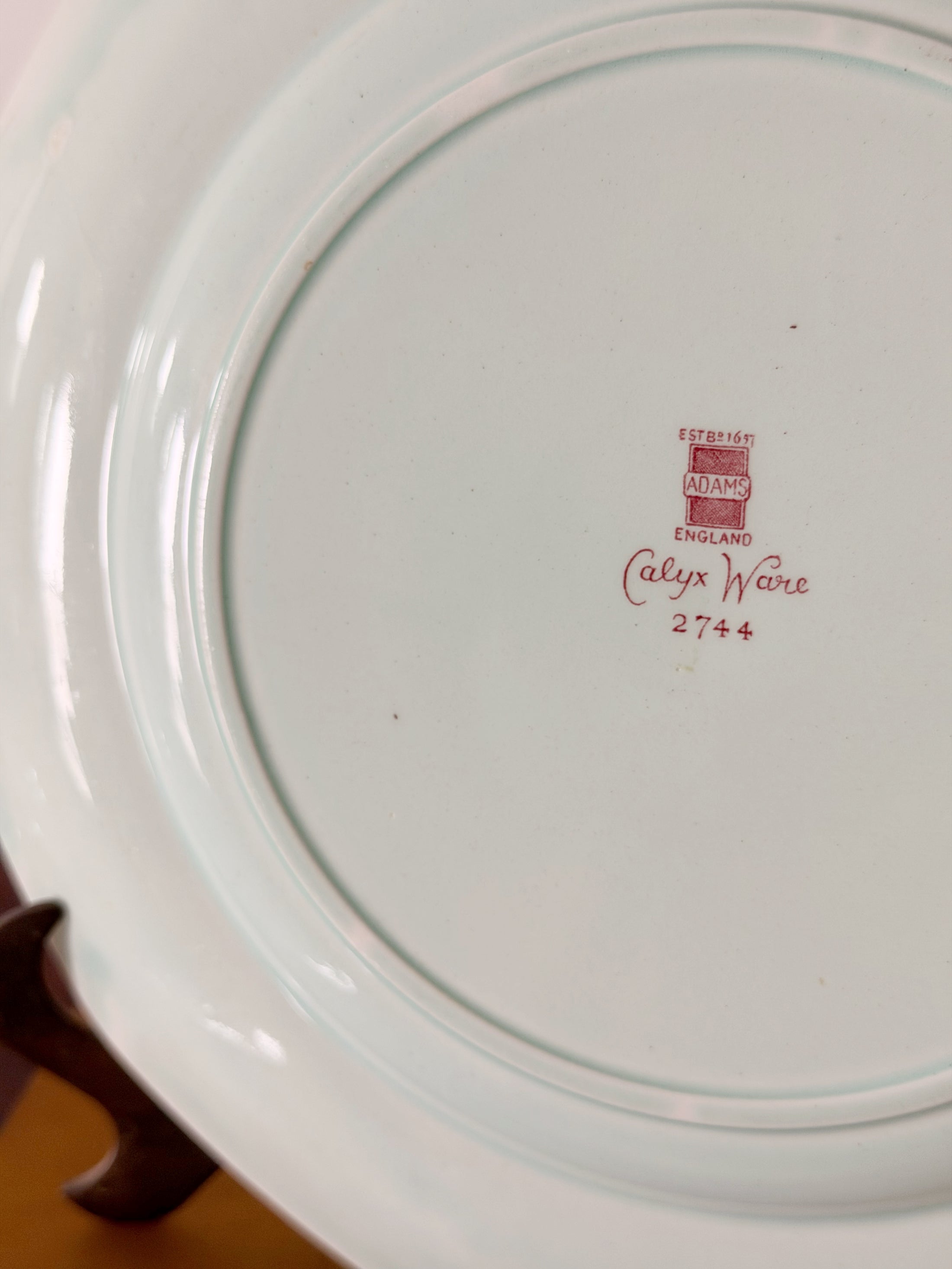 SET of 8 | Vintage English Ironstone ‘Singapore Bird’ Patterned 10” Dinner Plates
