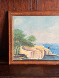 Load image into Gallery viewer, Original Oil on Board Landscape with Fisherman
