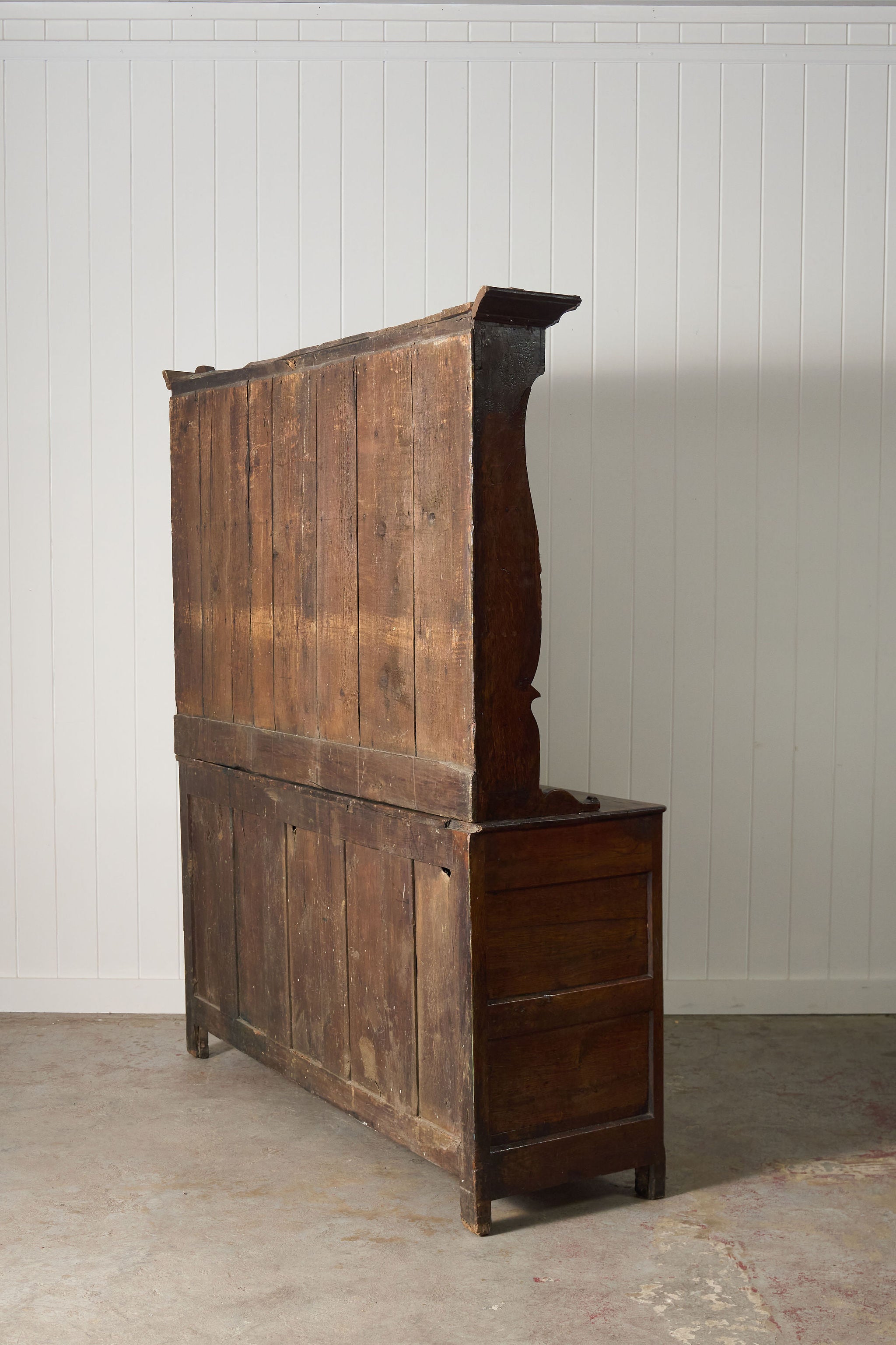 George III Period Oak Welsh Dresser Base with Topper (c. 1760-80)
