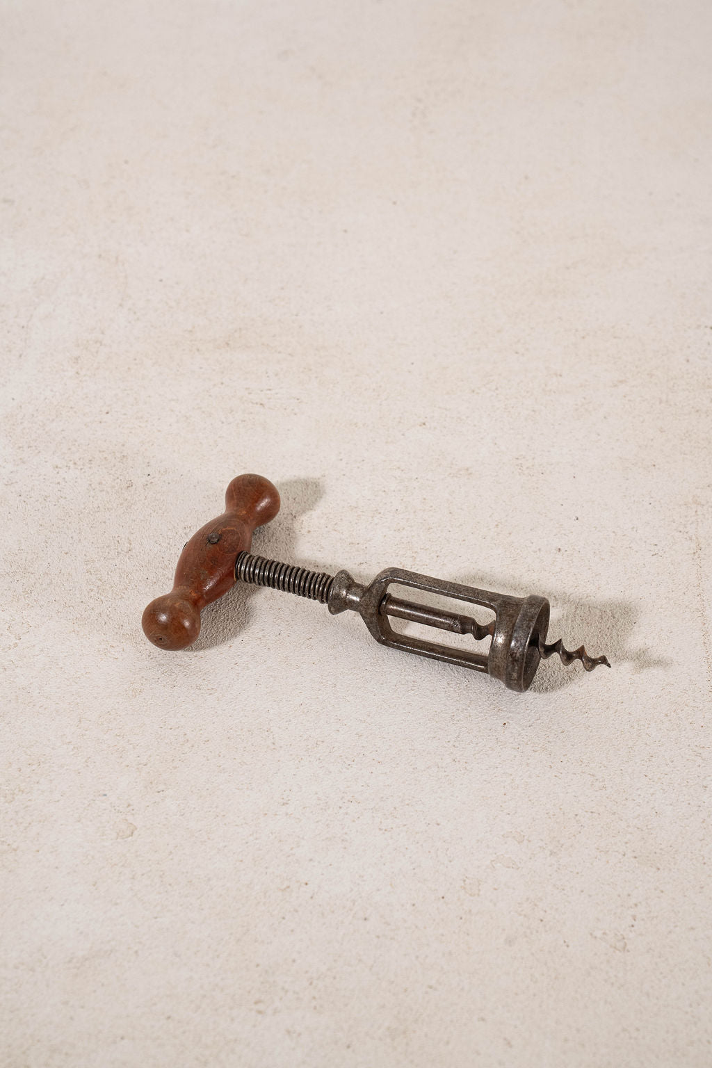 Antique Hercules Corkscrew with Wooden Turned Handle (c.1920)
