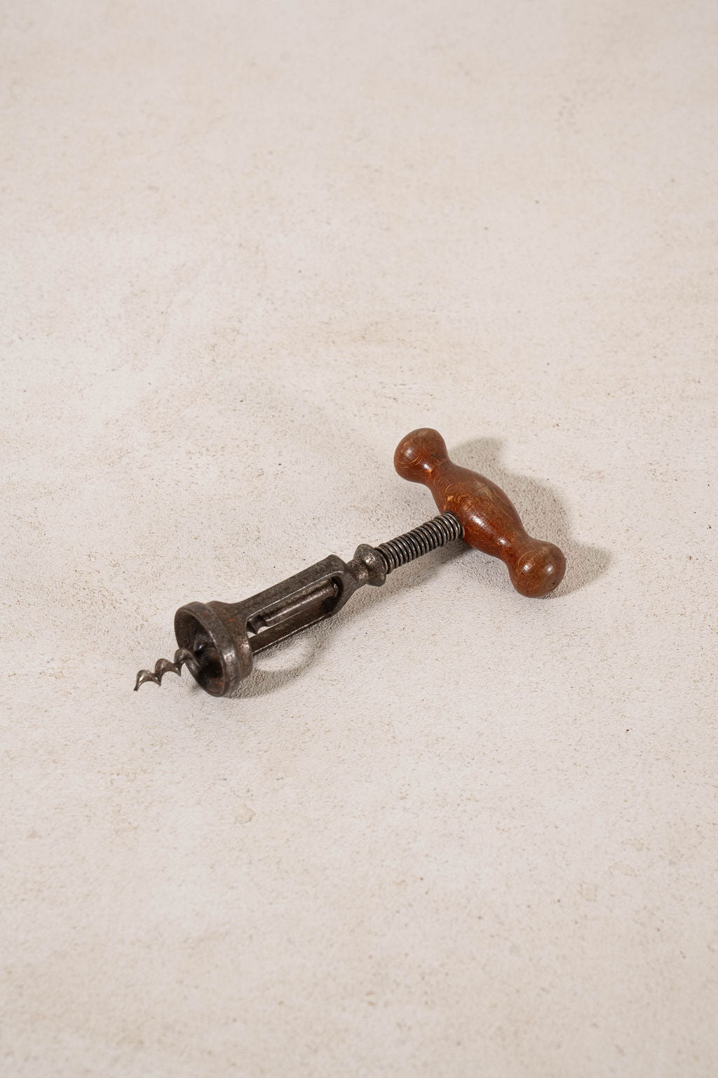Antique Hercules Corkscrew with Wooden Turned Handle (c.1920)