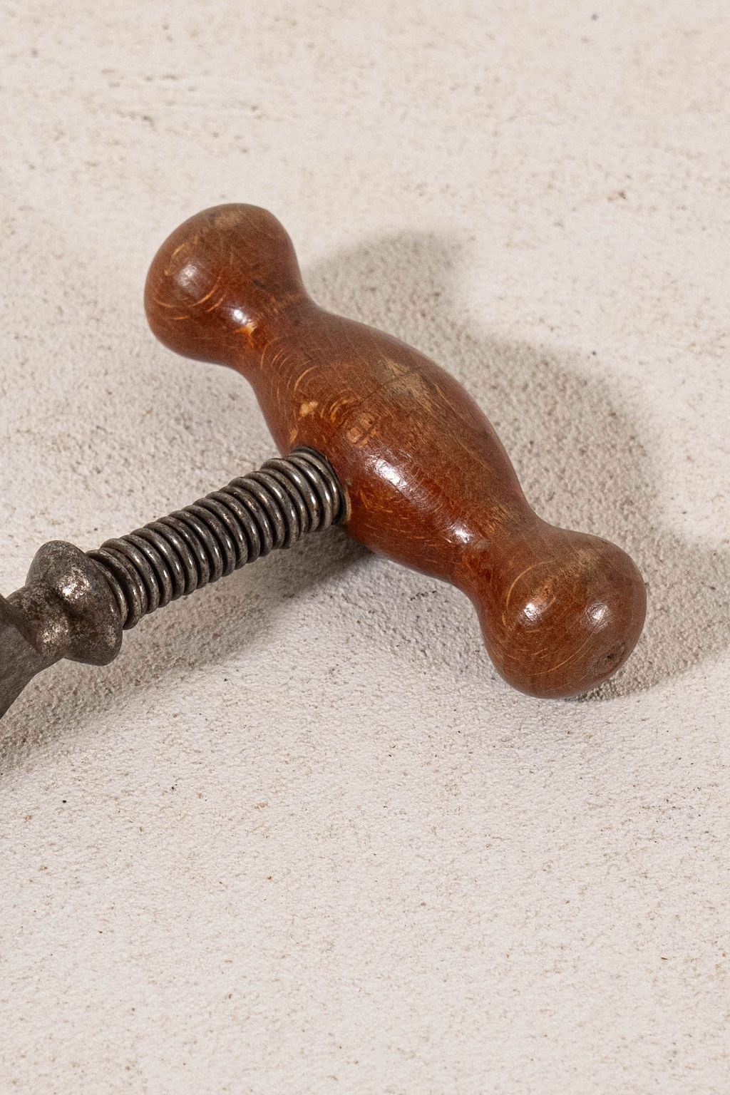 Antique Hercules Corkscrew with Wooden Turned Handle (c.1920)