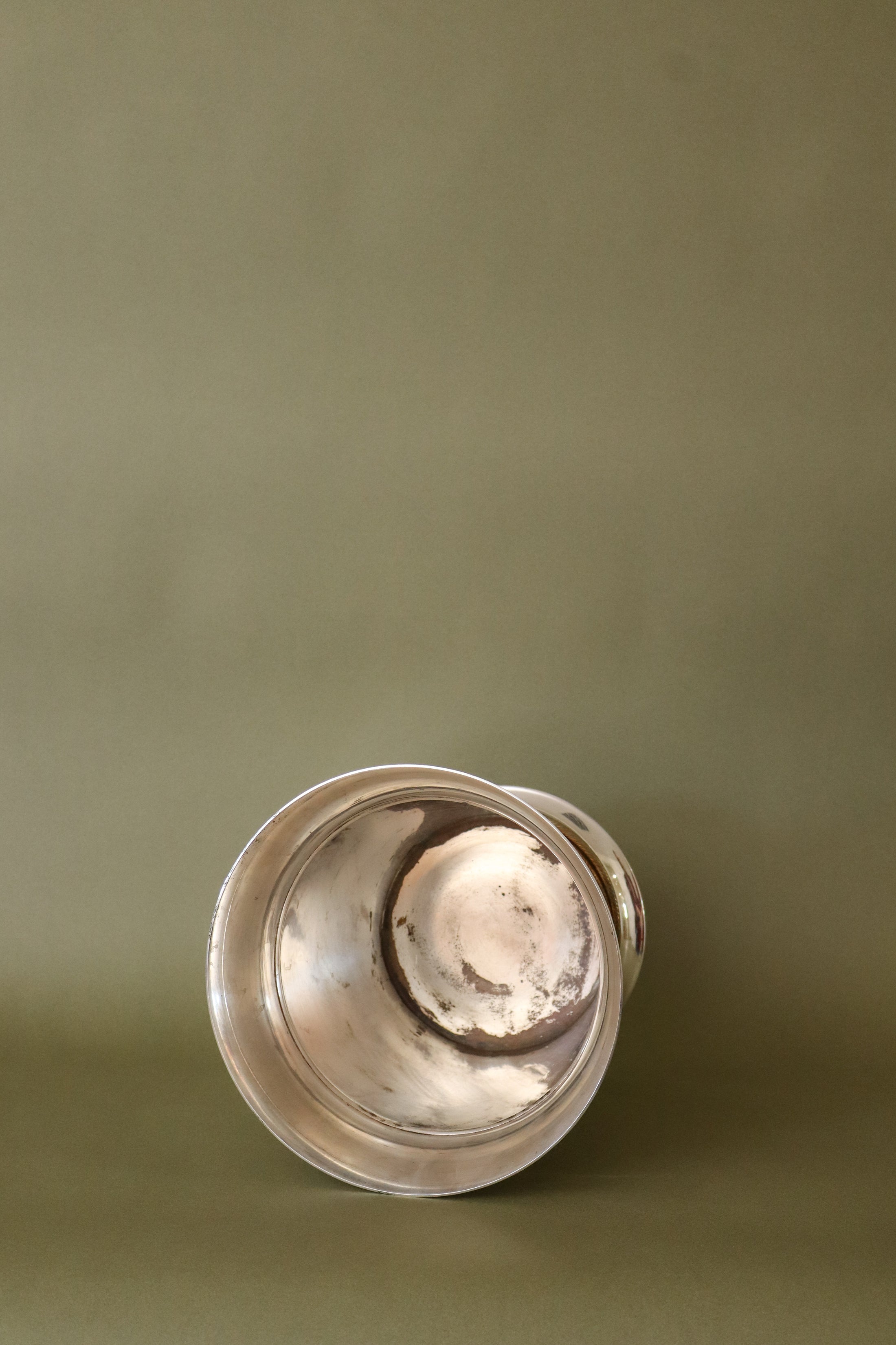 Vintage English Silver Plate Ice/Wine Bucket with Brass Rope Detail