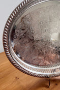 Load image into Gallery viewer, Oval Silver Plate Gallery Tray | 16”

