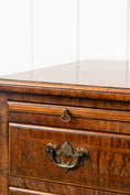 Load image into Gallery viewer, Georgian Burl Walnut Bachelor’s Chest with Brushing Slide
