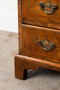 Load image into Gallery viewer, Georgian Burl Walnut Bachelor’s Chest with Brushing Slide
