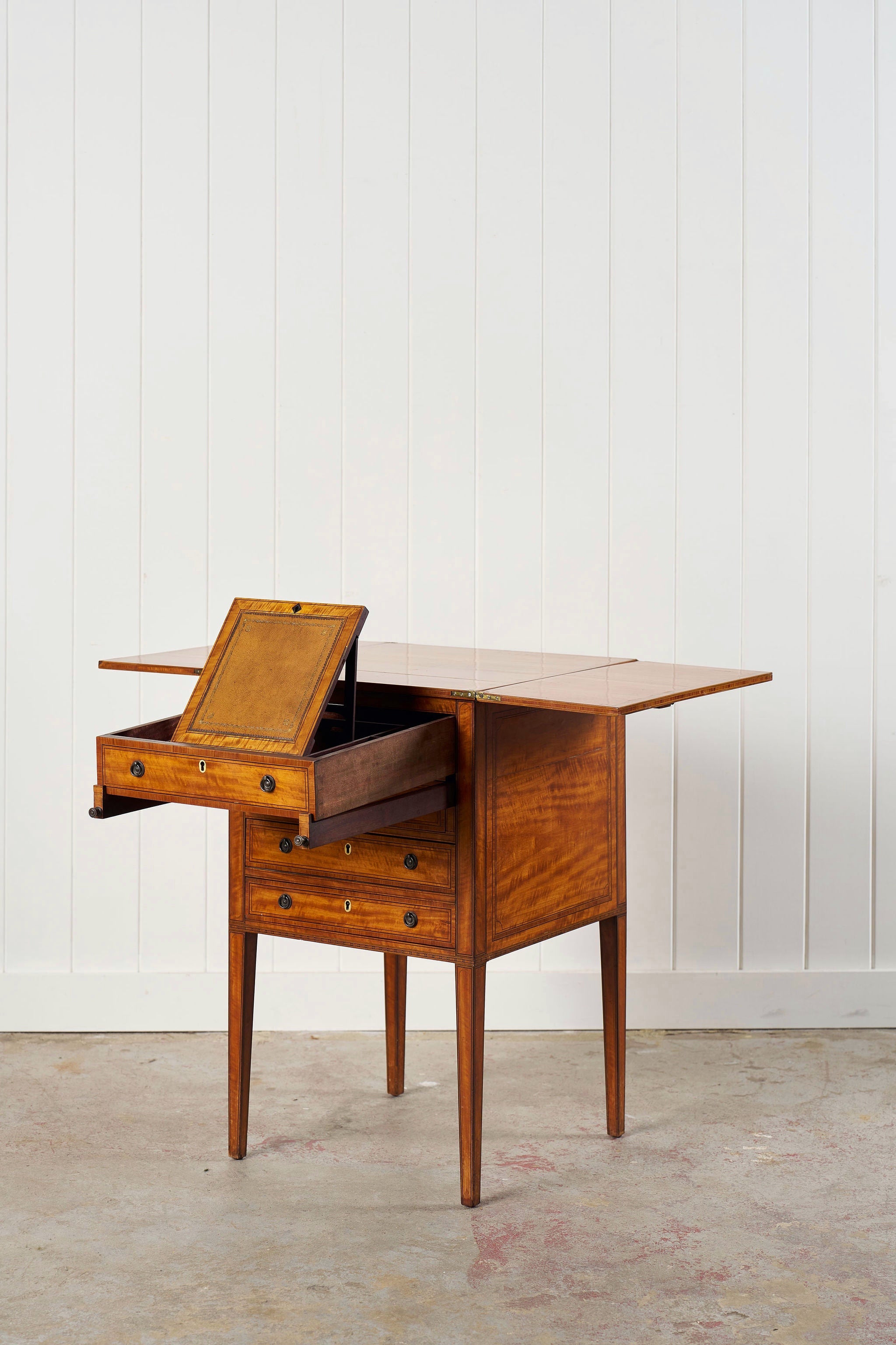 Early 19th Century Mahogany Inlaid Writing Cabinet