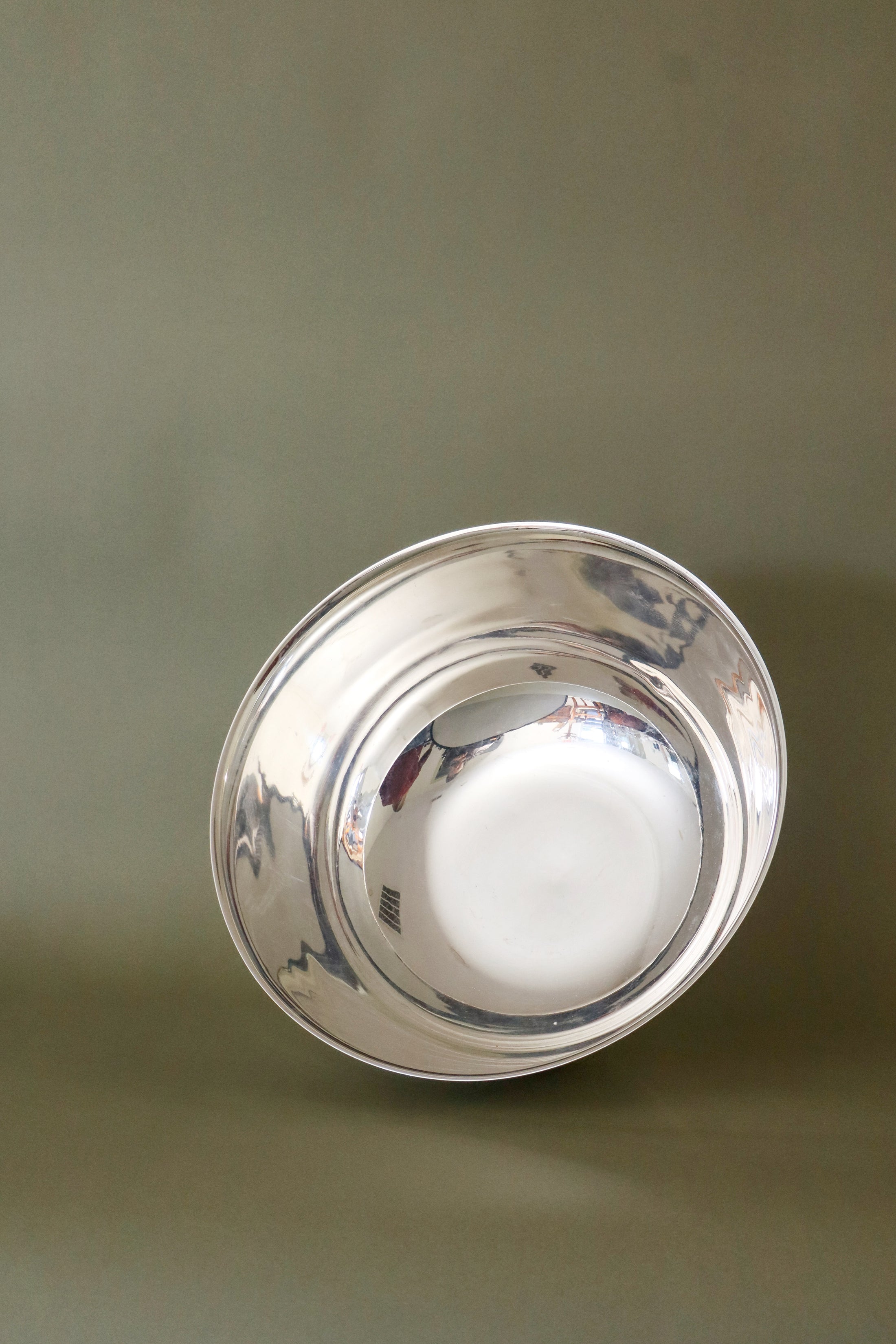 Large Silver Plated Copper Punch Bowl (Mappin & Webb, England c. 1920)