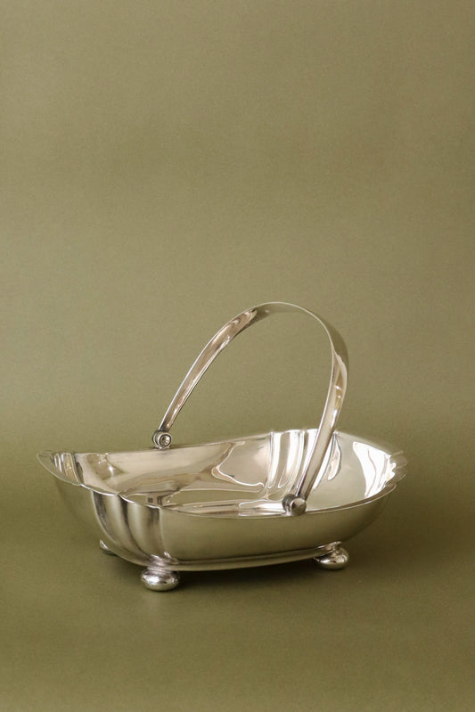 Antique English Silver Plate Fruit Bowl By Atkin Brothers