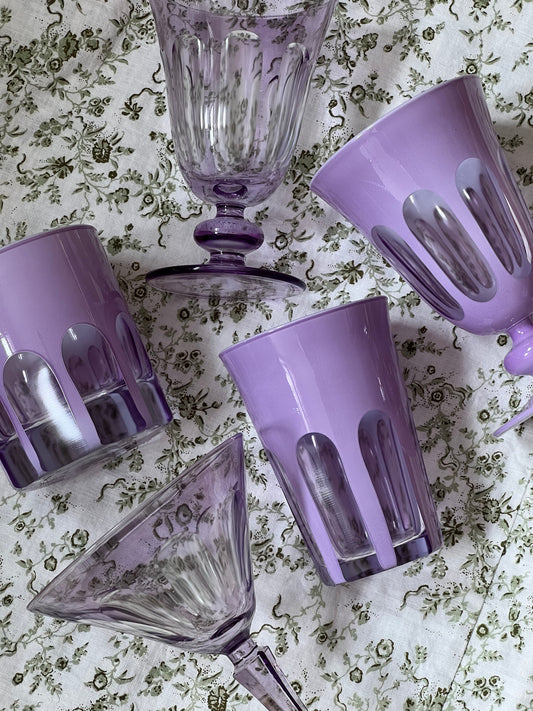 Lilac Tulip Glasses (SET OF 2)